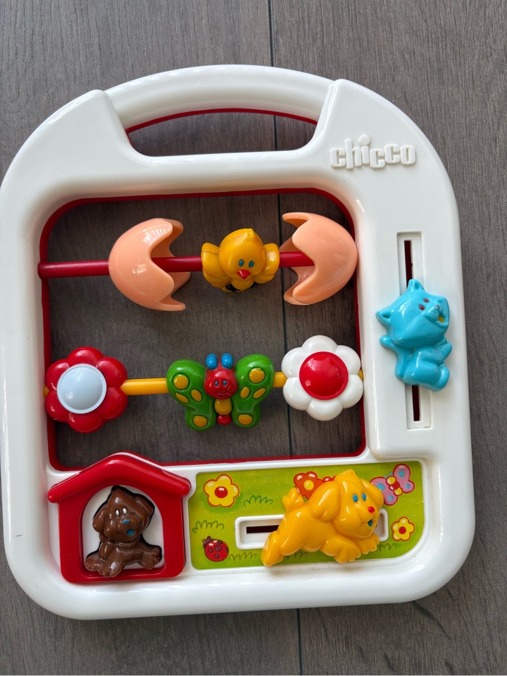 VTG Chicco activity board- Chicken / Butterfly / Cat / Dog
